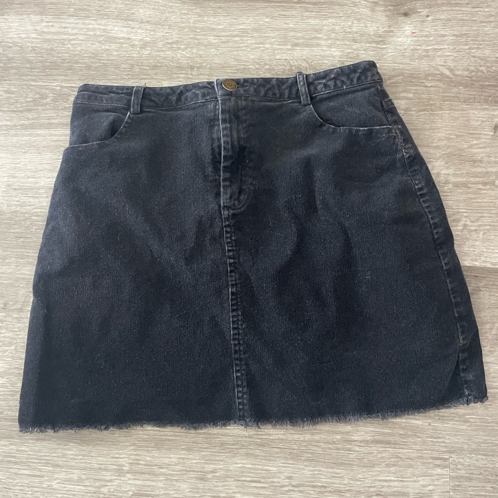 Classic Black Kids Denim Skirt